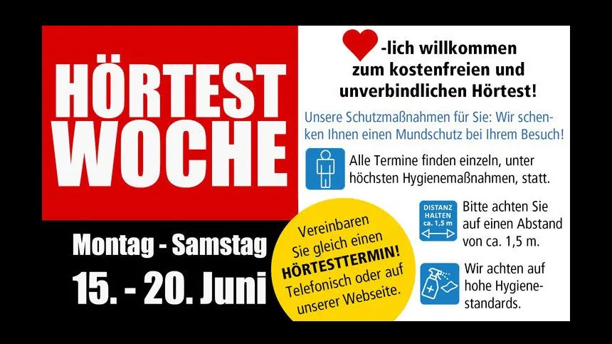 Herzlich willkommen zur kostenfreien und unverbindlichen Hörtestwoche!
