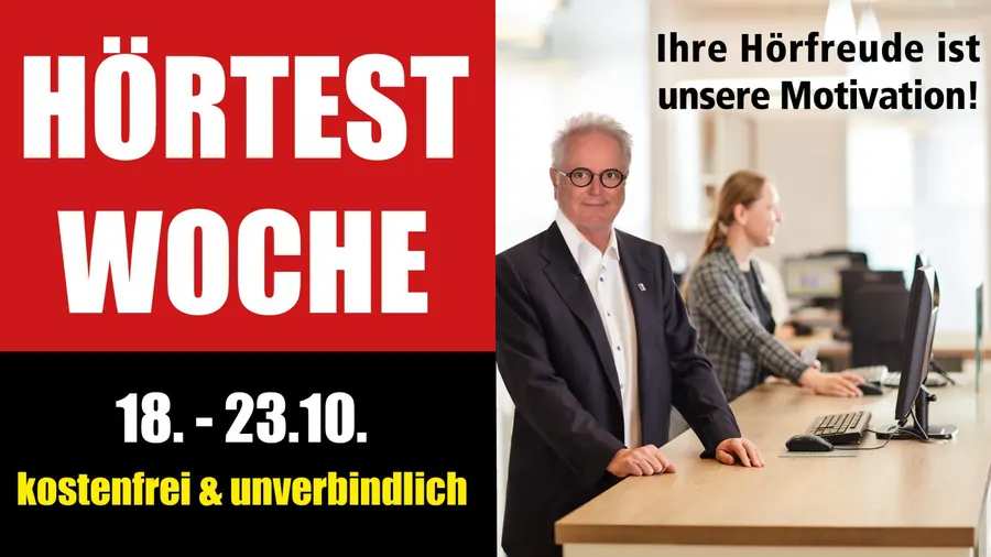 Ihre Hörfreude ist unsere Motivation! Wir laden Sie zur Hörtestwoche ein – kostenfrei und unverbindlich!